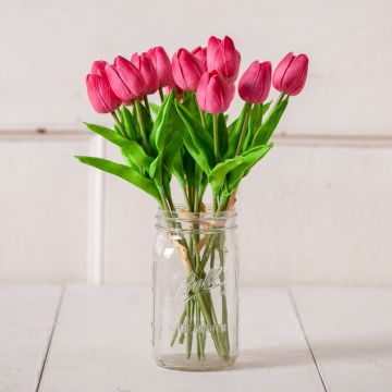 Real Feel Pink Tulips, bunch of 5