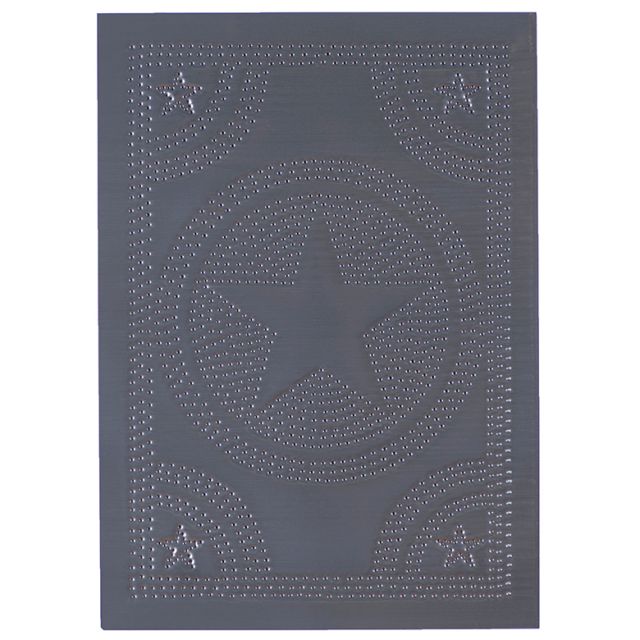 Irvin S Tinware Regular Star Cabinet Panel Insert In Country Tin