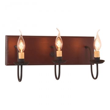 3-Light Vanity Light in Sturbridge Red