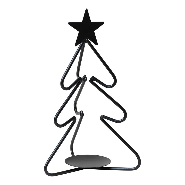 Wrought Iron Christmas Tree Votive/Tealight Holder